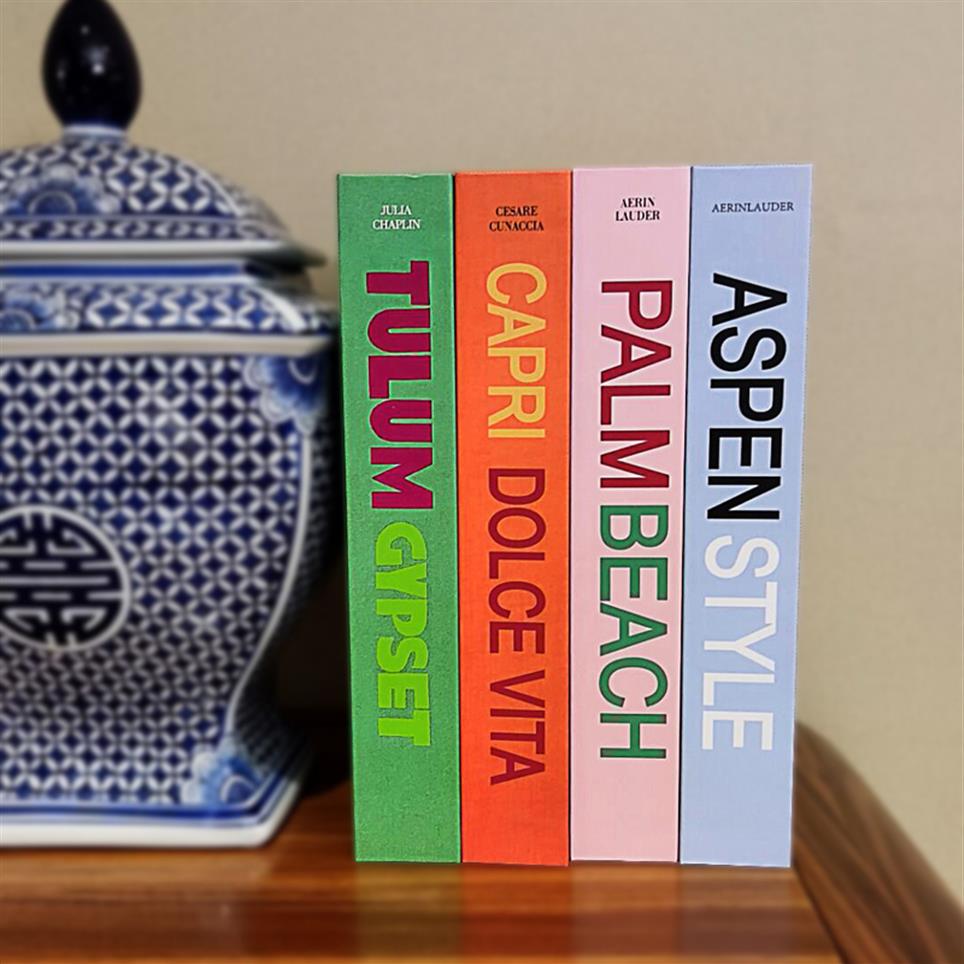 

Decorative Fake Book Simulation Box multicolor Print Set Coffee Table Model Room el Villa Mansion Home Decoration 220523259p