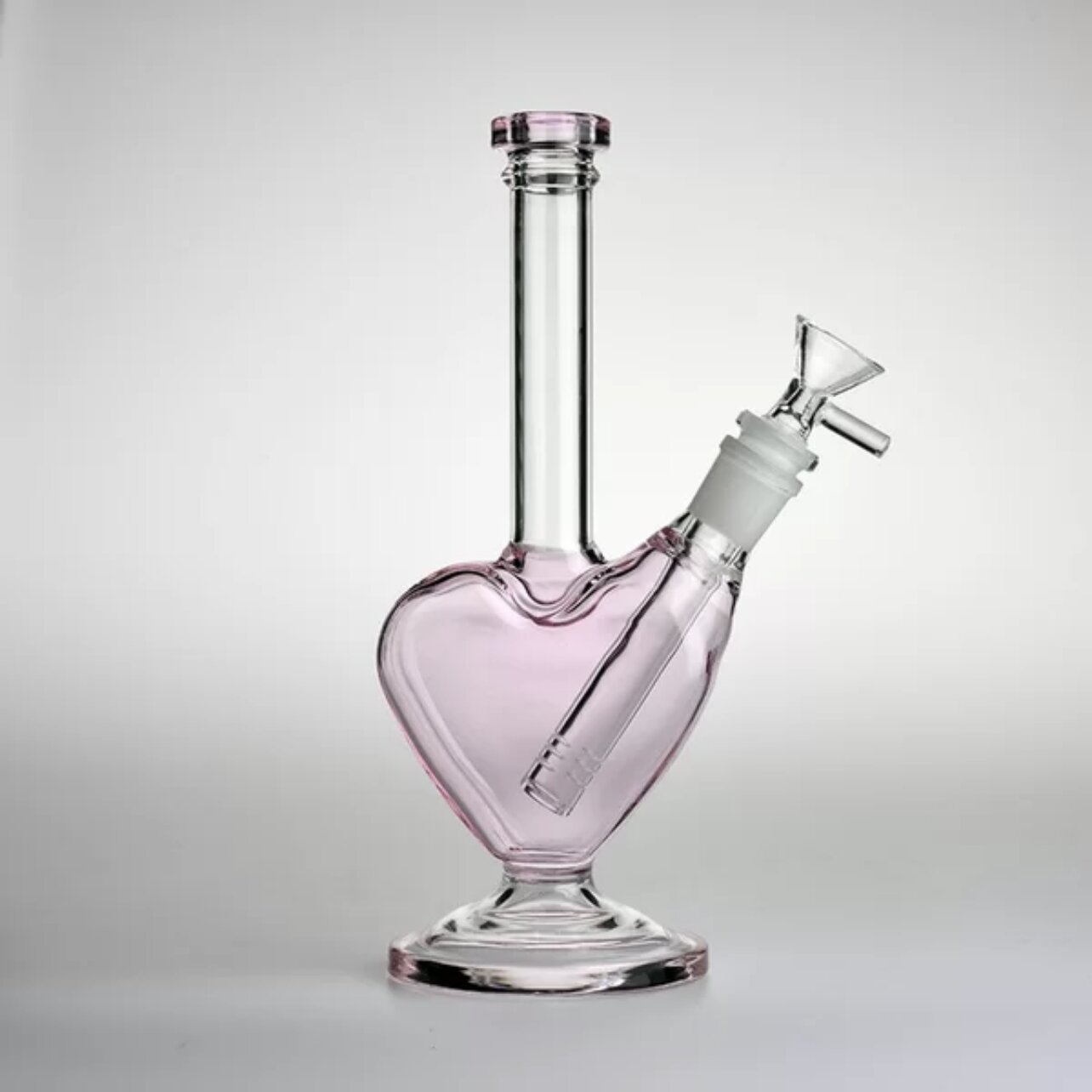 

Hookahs Glass Bongs 9 inch Heart Shape Valentine's Day gift Pink Green Blue Color Water Pipes Dab Oil Rigs with 14mm Smoking Dry Herb Bowls nector Collector