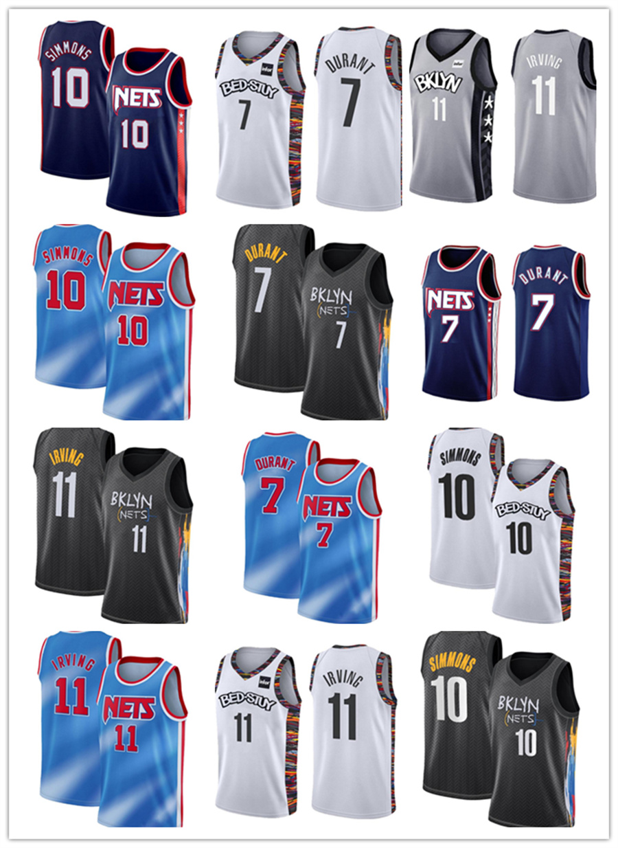 

2022 Ben 10 Simmons Basketball Jerseys Brooklyns Net Kevin Mens 7 Durant Kyrie Fashion 11 Irving 72 Biggie