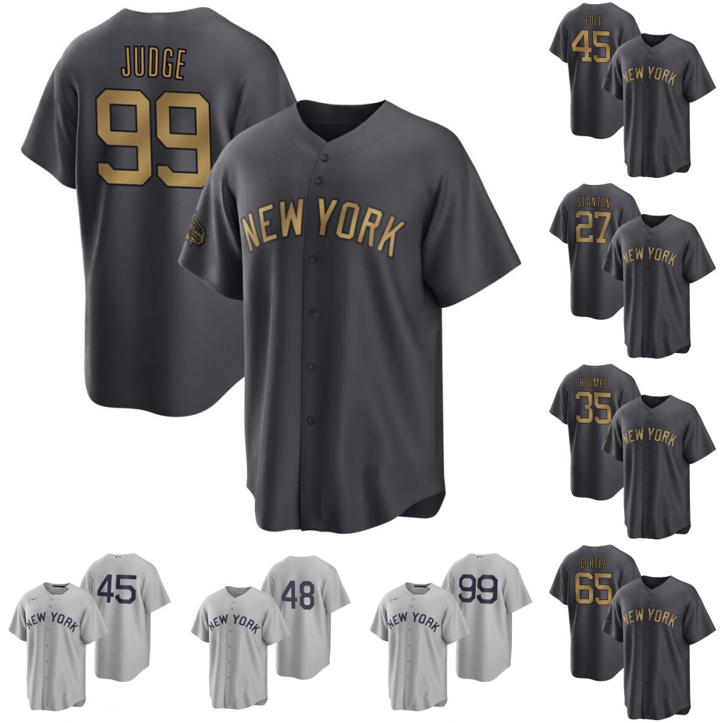 

Aaron Judge 2022 All Star Game Jersey YANKEES Andrew Benintendi Giancarlo Stanton Nestor Cortes Josh Donaldson LeMahieu Rizzo Clay Holmes New Gerrit Cole York, Coolabse youth s-xl