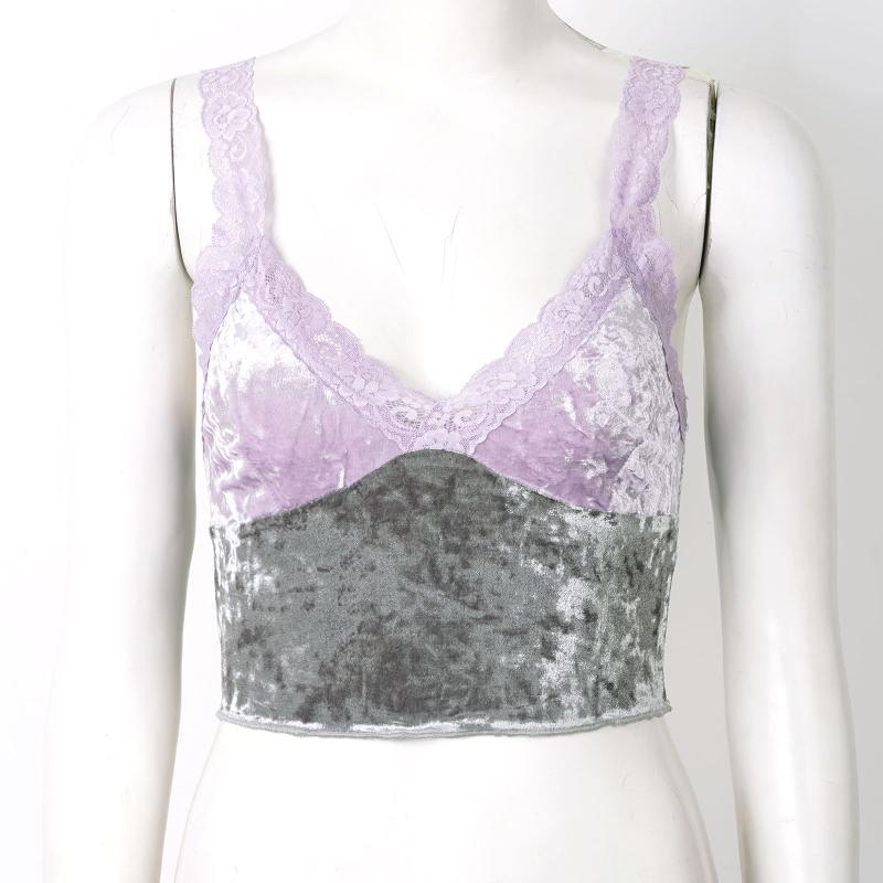 

Women' Tanks & Camis Womens Casual Running Gym Tops Tank Top Deep V Neck Lace Shoulder Straps Backless Workout Fitness Dance Sports Crop Cl, Purple