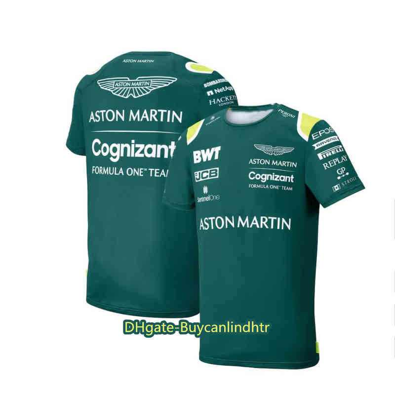 

2021 Formula One co-branded car F1 team racing suit short-sleeved polo shirt breathable half-sleeved round neck custom T- SO1Q