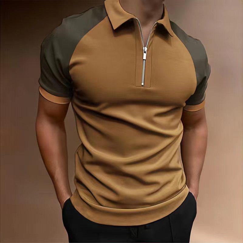 

Men's Polos Summer Men's Slim Short Sleeve Shirt Sports T-Shirt High Quality Business Lapel Top T-ShirtMen's Men'sMen's