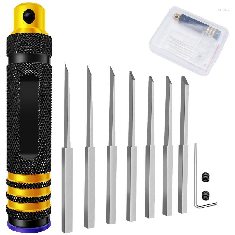 Ensembles d'outils à main professionnels modèle ciseau avec lames Gundam résine sculpté Scribe ligne passe-temps coupe 7 outils pour voiture RC/D
