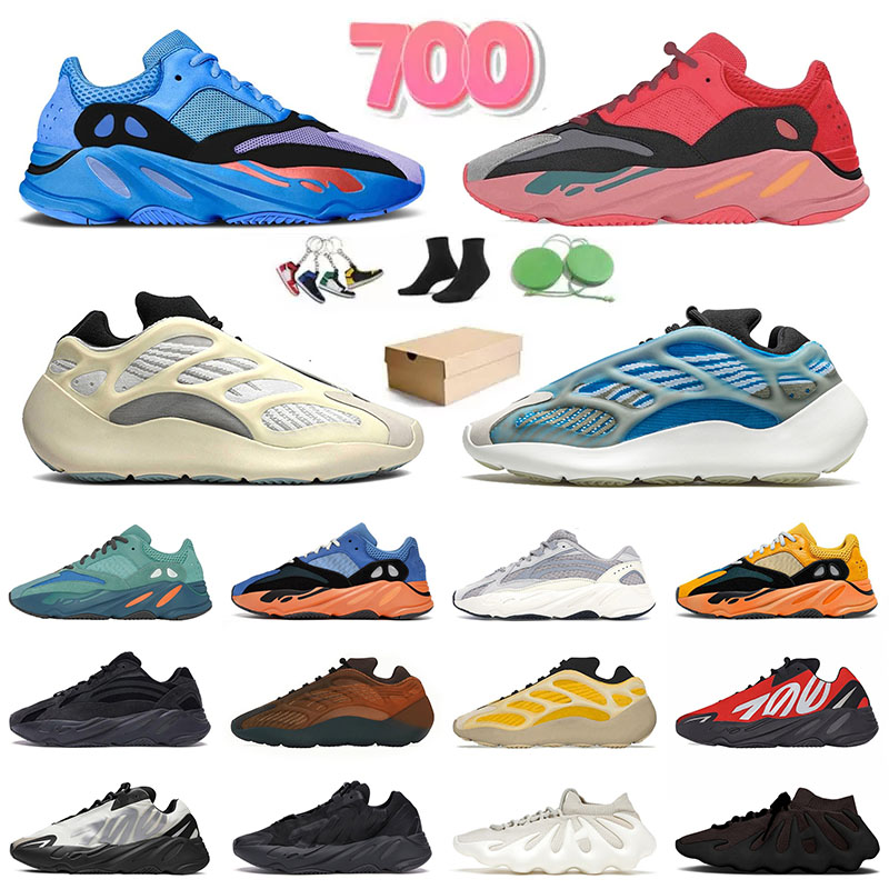 

700 V3 Designer V2 Running Shoes Mens Trainers Womens Fade Carbon Azareth Alvah Azael Solid Grey Hi-Res Red Men Women Outdoor Sports Sneakers Walking Jogging US11.5, A1 36-45 azael