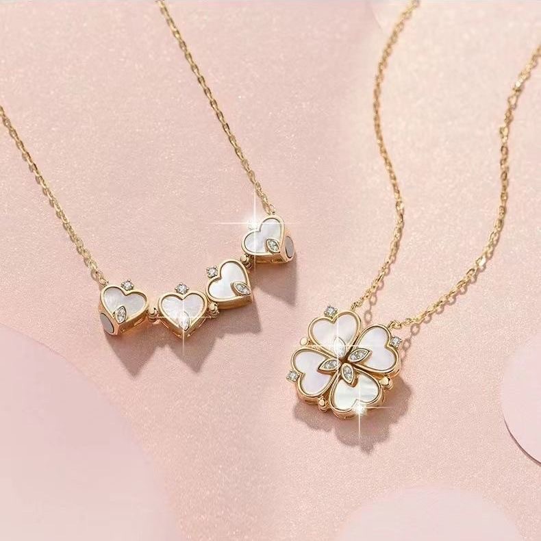 

High Quality Stainless Steel Clover Pendant Necklace for Women Gift