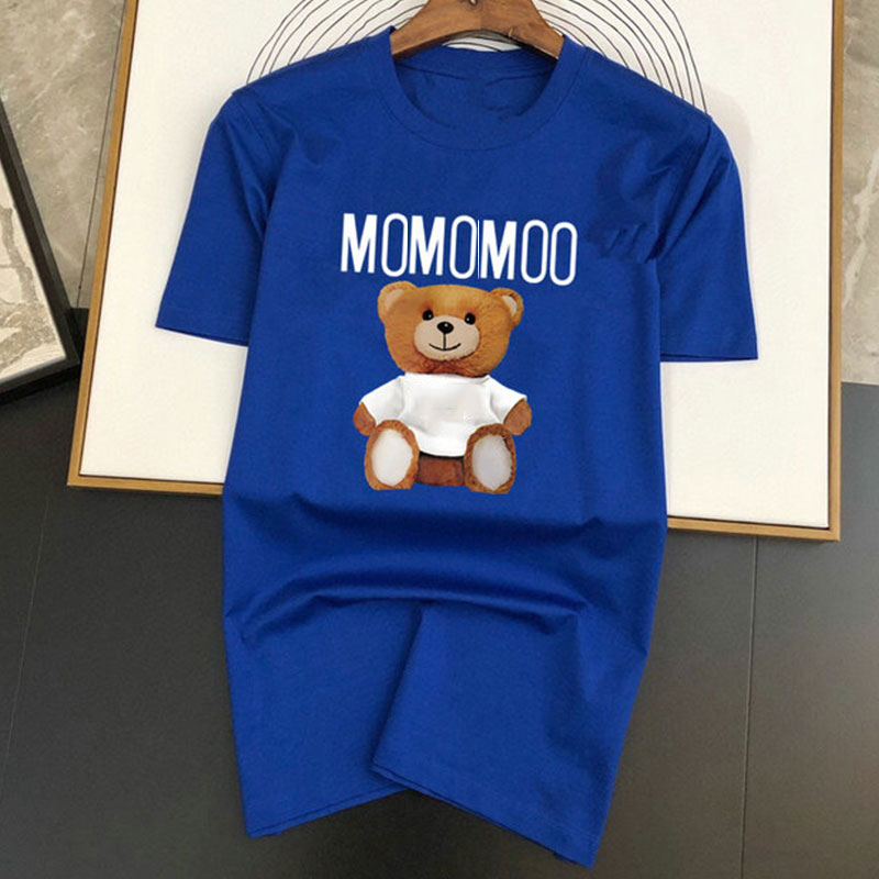 

Mens Fashion T Shirt Casual PoloS Summer High Quality Brand Letter Animal Print Short Sleeve Crew Neck Breathable Top, Customize