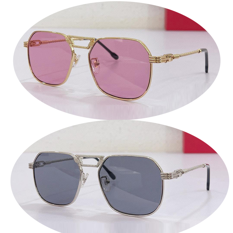 

Mens sunglasses For Women Summer 0368S Style designer Cheetah Classic rectangle Anti-Ultraviolet Retro Plate Square full frame Metal Fashion Eyeglasses With box
