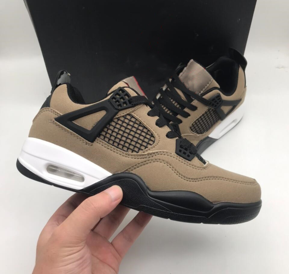 

Designer Jumpman 4 Low Basketball Shoes 4s University Blue Men Mushroom Orange Women Trainers Sneakers, Customize