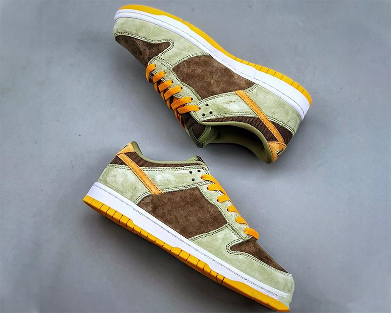 

Shoes Mens Dunks Low DUSTY OLIVE Basketball Shoe High Quality Sports Sneakers dusty olive/pro gold Size 36-47 Available, Box