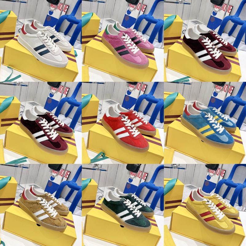 

Designer luxury casual shoes embroidery design men women gazelle sneaker retro sneakers fluff upper rubber sole comfortable Trainers size 35-45, 01