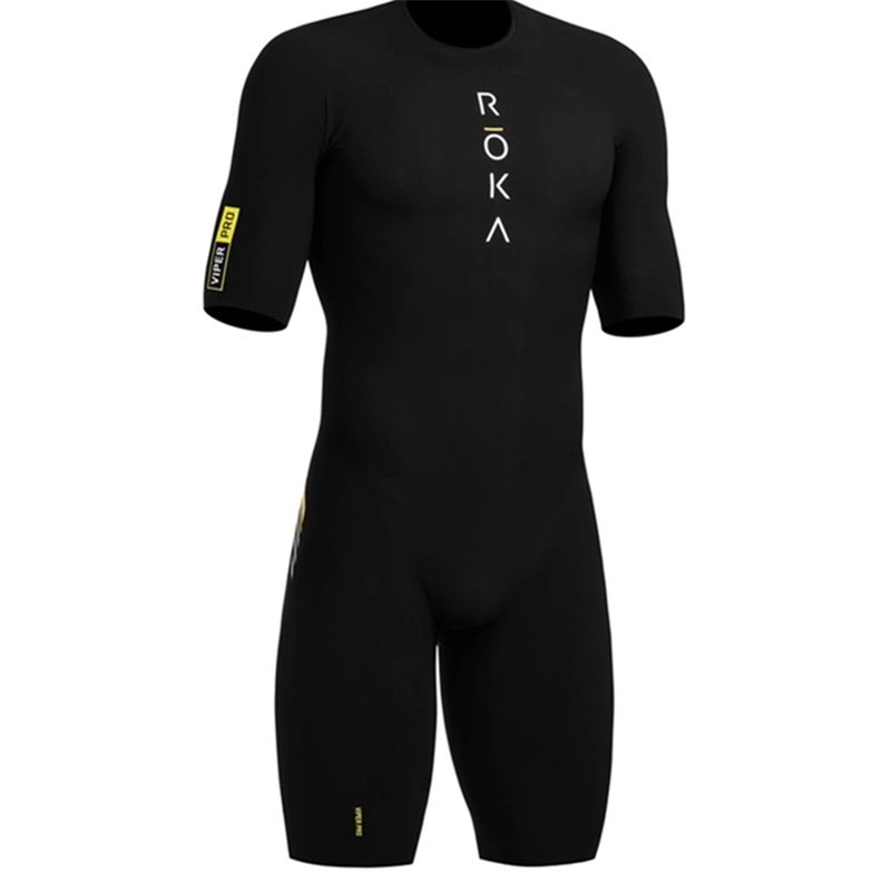 

ROKA Back zipper Mens Cycling Skinsuit Triathlon Speedsuit Trisuit Short Sleeve Maillot Ciclismo Running Clothing 220726