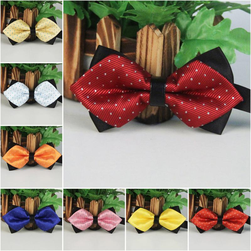 

Bow Ties Men DOT Bowtie Est Butterfly Knot Accessories Luxurious Tie Black Cravat Formal Commercial Suit Wedding Ceremony TiesBow