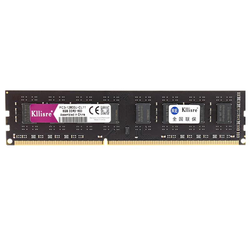 

RAMs Kllisre Ram DDR3 4GB 8GB 1333 1600 1866 PC3 Memory 1.5V Desktop DimmRAMs