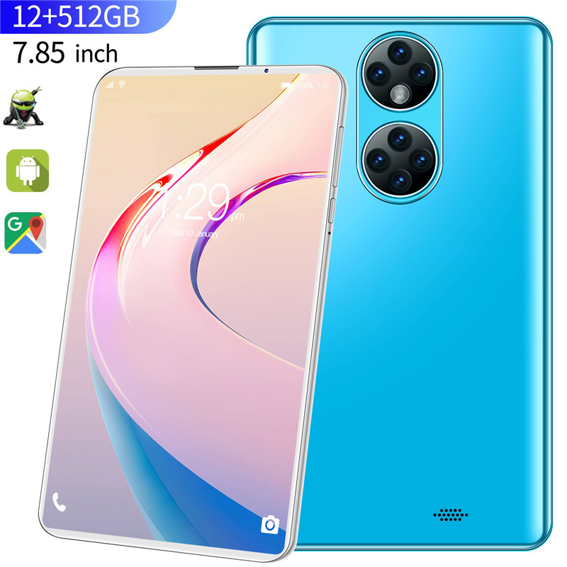 

2023 7.85inch Tablet 2G RAM 16G ROM Wcdma 3G HD Screen WIFI Octa Core Dual SIM GPS FM Wifi Bluetooth Android OS PC P50, Blue