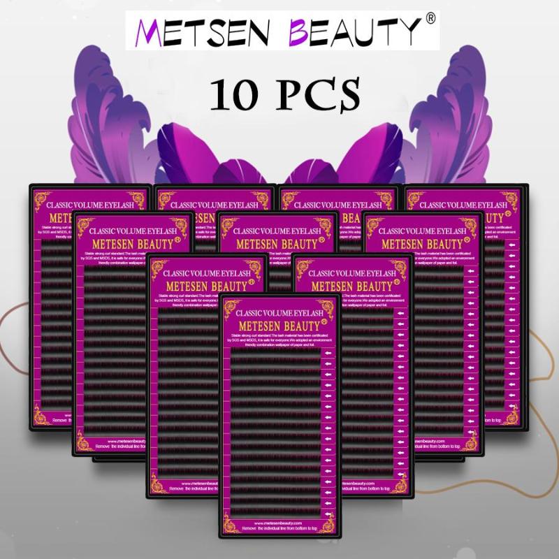 

False Eyelashes METESEN BEAUTY Bulk 10 Cases Individual Mink Lashes Extension Wholesale Natural Eyelash Cilia Lash