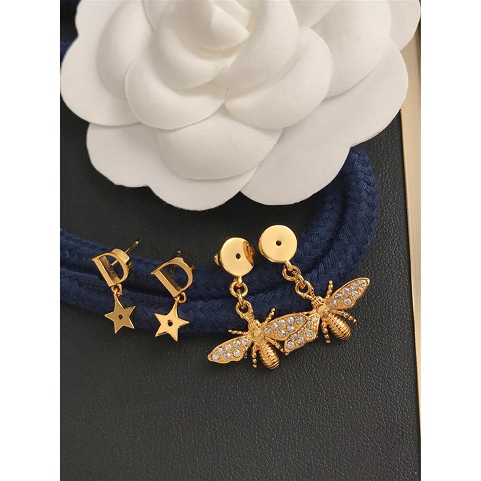 Étalons designers boucles d'oreilles bijoux de mode 2021 Gold Stud Set Classic D Letter Brand For Women Men Pearl Wedding Party Luxurys Gift 218G