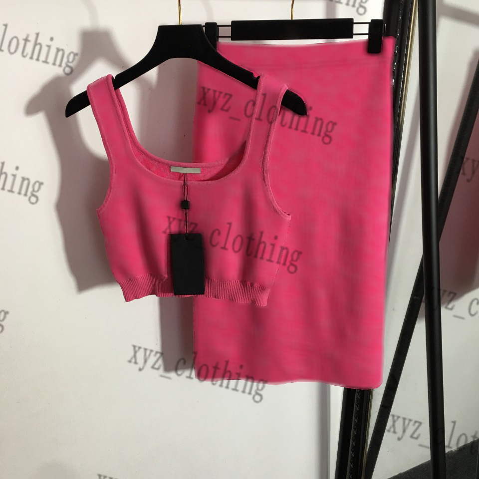 

Women's Two Piece Pants knitting sleeveless trousers Top 2 Piece set vest spring autumn short sleeve summer retro round neck Sweat Suit, 03