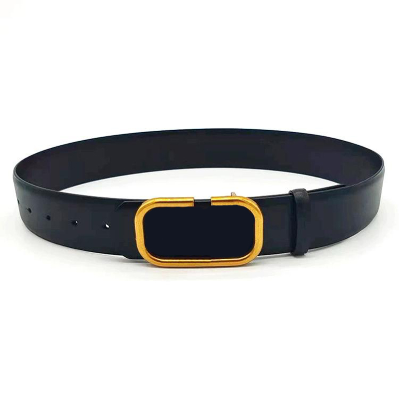 

Womens Designer Belts Mens Luxurys Designers Belts Smooth Buckle Waistband Genuine Leather Cintura Ceinture Homme Pour 2204155D, Black