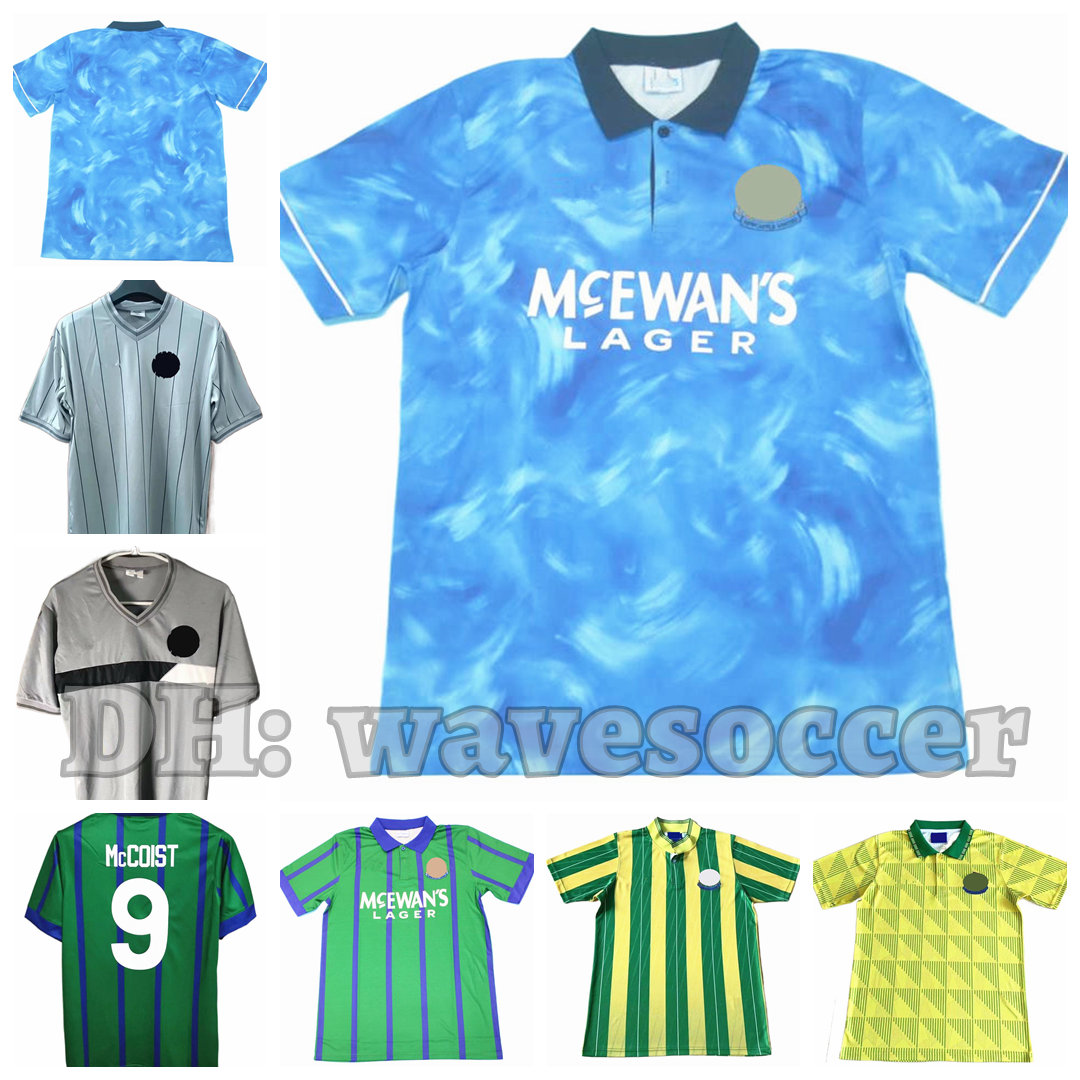 

91 93 95 84 85 86 87 88 90 Soccer Jerseys Retro maillot classic vintage camisetas football shirts Uniforms men away New Castles McCOIST, 84-85 away