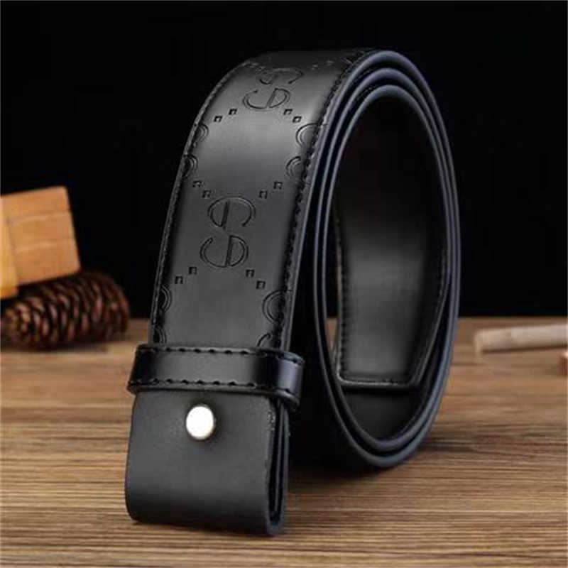 

men's Designer belt and women's leather luxury letter bronze Gold Buckle Black Classic big letter Korean youth pants waistband net red same