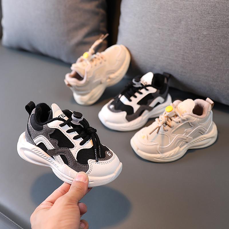 

Athletic & Outdoor Fashion Children Warm Chunky Sneakers Unisex Sports Shoes For Boys Girls 2-6 Years Kids Tennis Winter Casual ShoesAthleti, Black