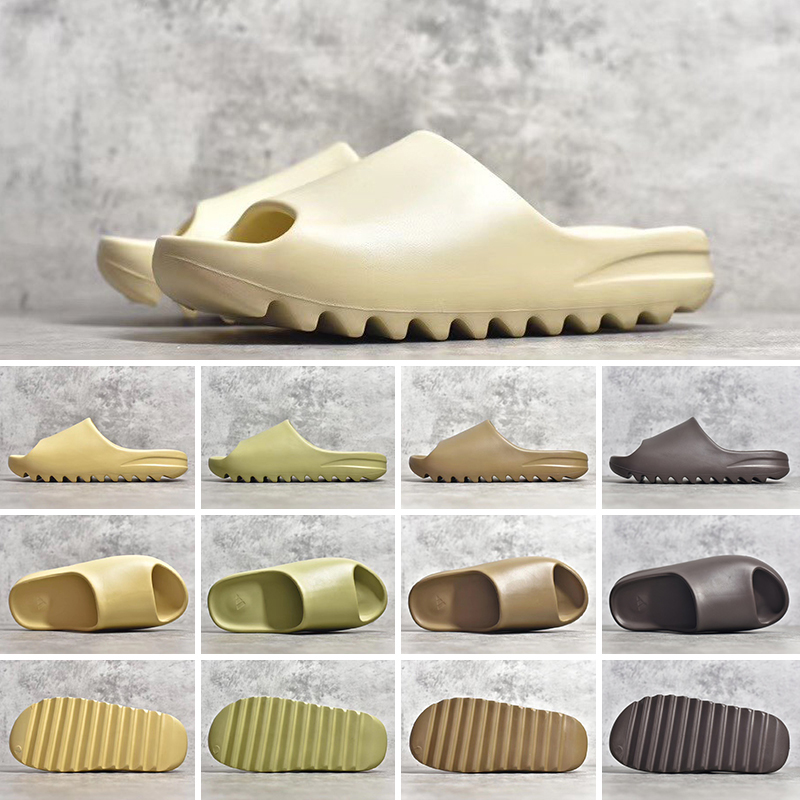 

Newest Pool Slippers Black White Writing Fluo Green Grey Blue Beige Pink Lime Fashion Slides Flat Indoor Outdoor Sandals Men Sneakers Women Trainers, Color 7