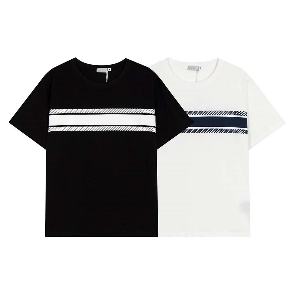 

Designer Tide T Shirts Chest Letter Laminated Print Short Sleeve High Street Loose Oversize Casual T-shirt 100% Pure Cotton Tops for Men and Women