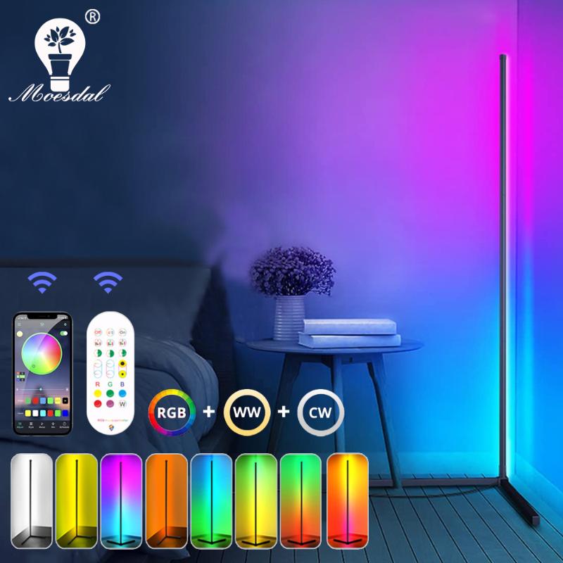 

Floor Lamps LED Lamp RGB Remote Control Bluetooth APP Music Synchronization Atmosphere Indoor Bedroom Bedside Decorative