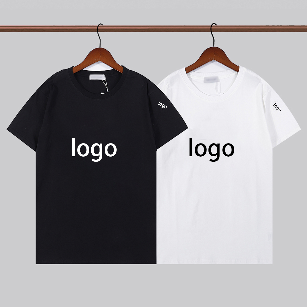 

Luxury designer T shirts summer men's and women's same boutique tide brand cotton breathable round neck embroidered printed top, Not for sale
