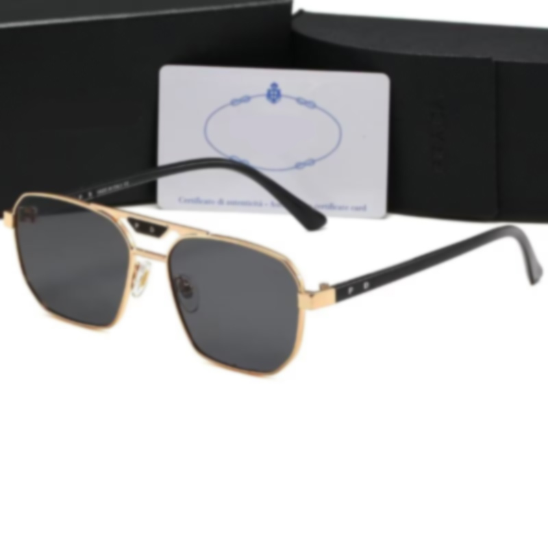 Designer de luxe PD hommes lunettes de soleil 2022 mode métal femmes lunettes de soleil miroir classique grand cadre rétro photographie de rue lu