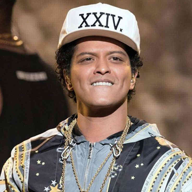 

High Quality Bruno Mars 24k Magic Gorras K-pop Bone Baseball Cap Adjustable Hip Hop Hat Snapback Sun Caps For Men Women, White
