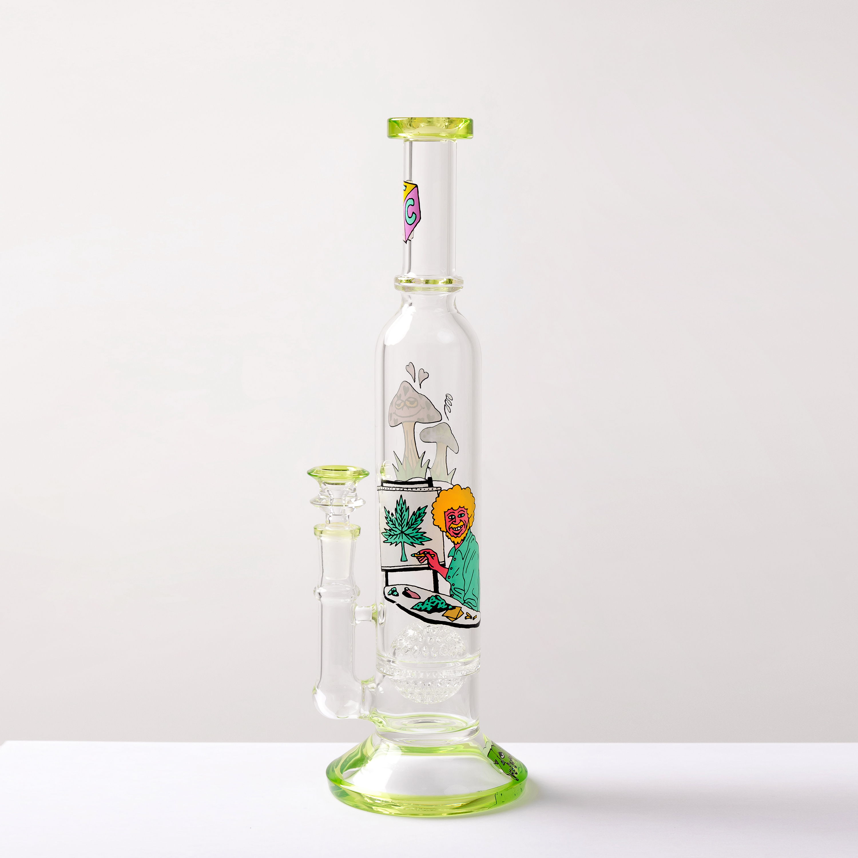 

Hookahs Smoking Accessories glass bong bongs ash catcher green cartoon honeycomb hookah pipe oil drilling rig pipe ice trap classic cigarette gun