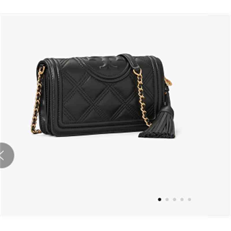 

Handbag T0ryburchs TorysBurchs Fleming soft small tassel evening bag, Black