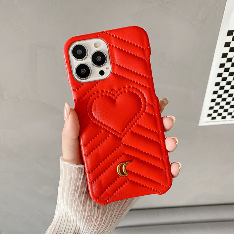 

Designers phone cases fashion simple love for iPhone 13 Pro case half pack iphone 12/11 Pros Max luxury leather good nice, Black