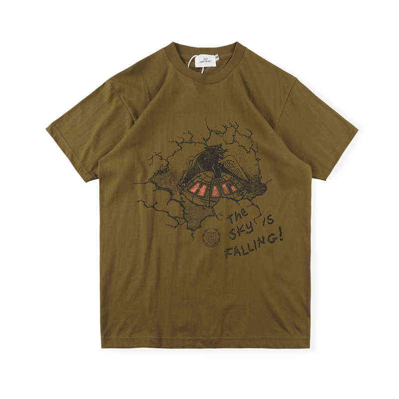

21ss T-shirt Honor De Gift Coconut Crew Neck Letters Hip Hop Round Short SleeveT220721