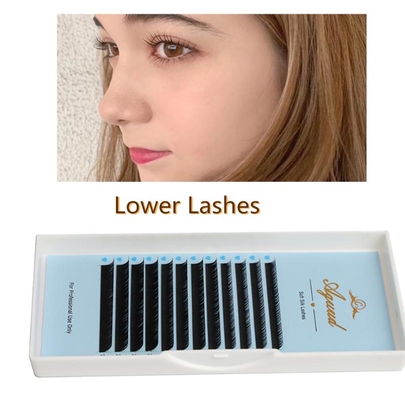 

False Eyelashes Lower Lashes Extensions Mix 5 6 7mm Short Length Bottom Eyelash Extension Under Eyebrow MakeupFalse