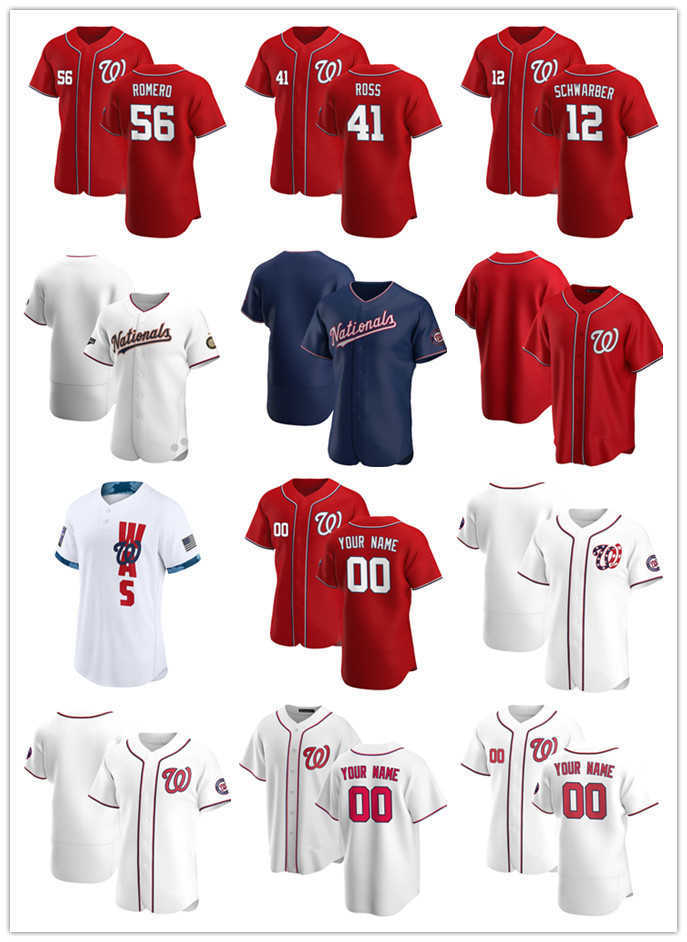

Custom Jersey Mens women Youth Washington''Nationals''38 Tres Barrera 13 Starlin Castro 19 Josh Bell 59 Ben Braymer Baseball Jerseys, Color