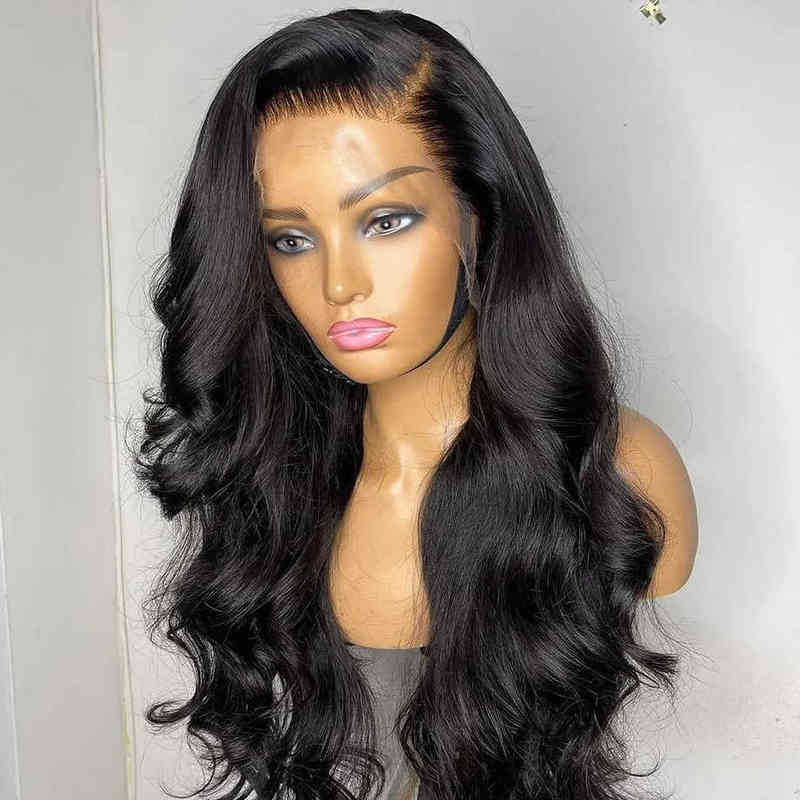 

Nxy Hair Wigs Loose Deep Wave Frontal Full Lace Human for Black Women 13x4 13x6 Hd Body Front 220609, 13x6 lace wig