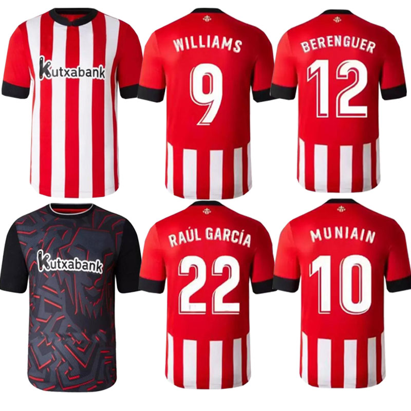 

22/23 Bilbao Soccer Jerseys Athletic fans player version WILLIAMS I.MARTINEZ RAUL GARCIA YURI B 2021 2022 VILLALIBRE MUNIAIN football shirt menkids Kits sock sets, Kids