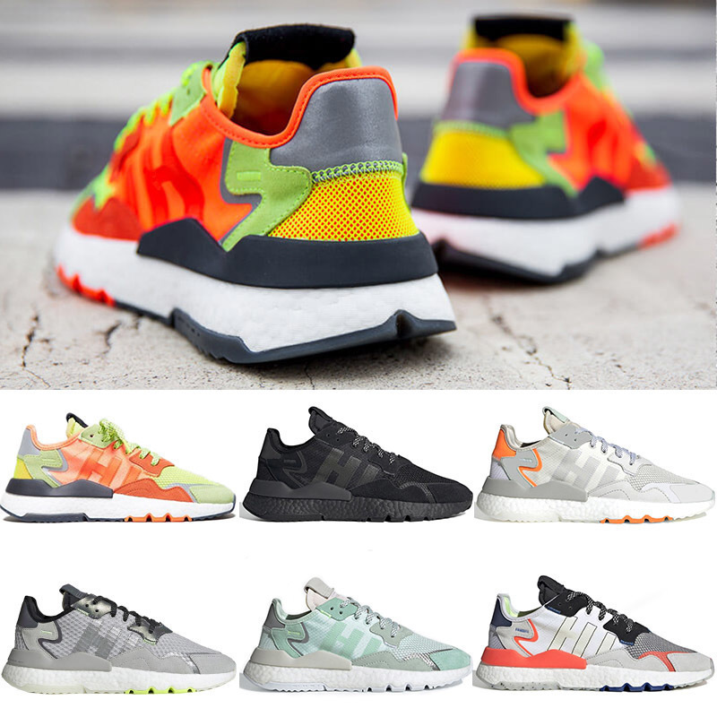 

Shoes fahshion Road Safety nite jogger mens designer joggers 3M Reflective core black white womens jogging OFF sneakers, B9 36-45