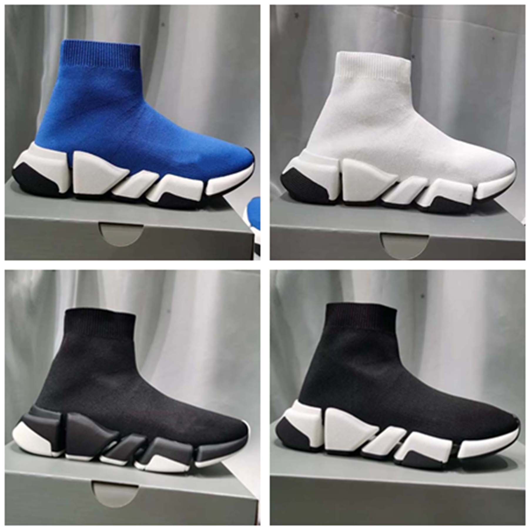 

Men Women Casual Shoes boot Sock SPEED 2.0 Sports Knitted Stretch Sneakers Speed Trainer Race Comfort Black Shoe White Oreo r896