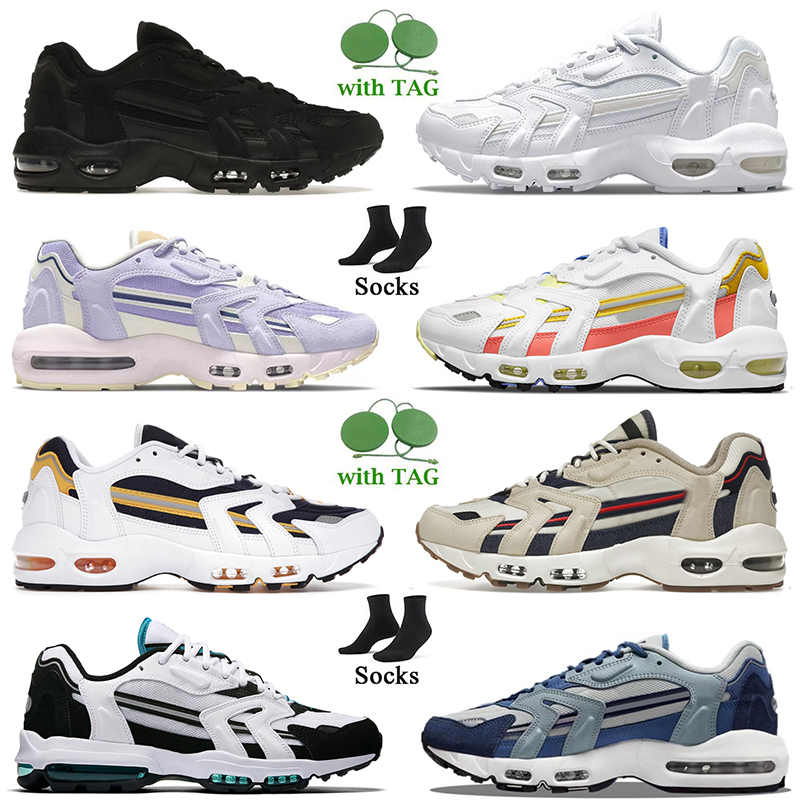 

96 Running Shoes Triple White Black Magic Ember Blackened Blue Midnight Navy Bred Persian Violet Women Mens Trainers 96s Sports Trainers Sneakers Size 36-45 Jogging, 1 triple black 36-45