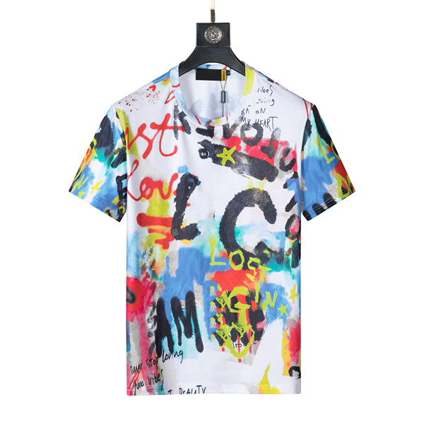 

2021ss spring and summer new high grade cotton printing short sleeve round neck panel T-Shirt Size: m-l-xl-xxl-xxxl Color: black white Women Men'sece shirt anime BA41boots, Tip;title