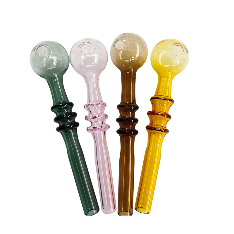 

Glass Smoking Water Pipe Mini Glass Oil Burner Pipes Smoking Pipe Glass Tobacco Water Pipe OilRig Bong Dabber Tool Accessories