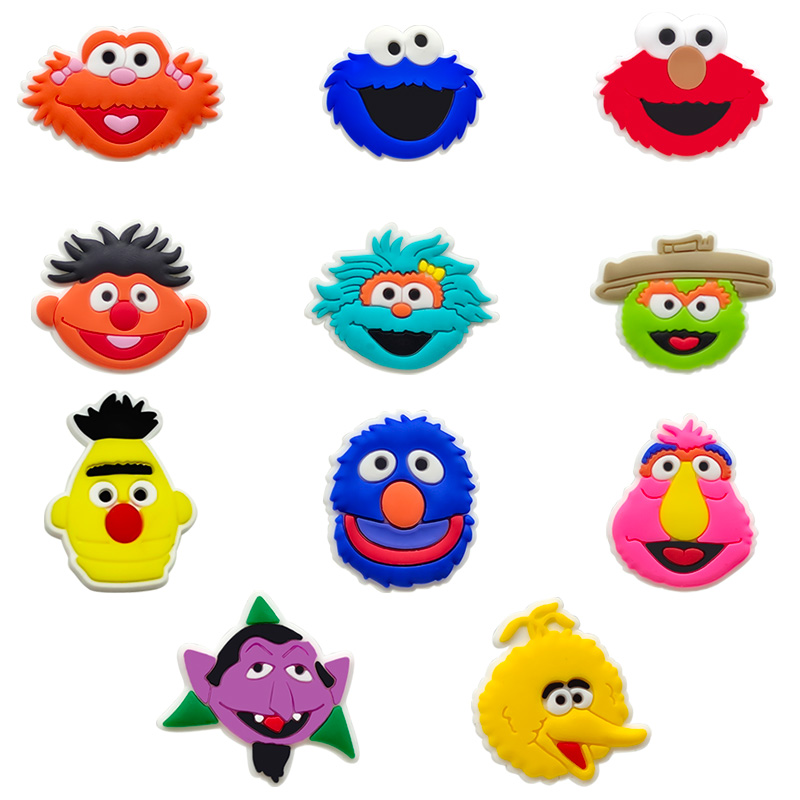 

moq 100pcs classic cartoon croc Charms Soft cookie Pvc Shoe Charm Accessories Decorations custom JIBZ for clog shoes childrens gift