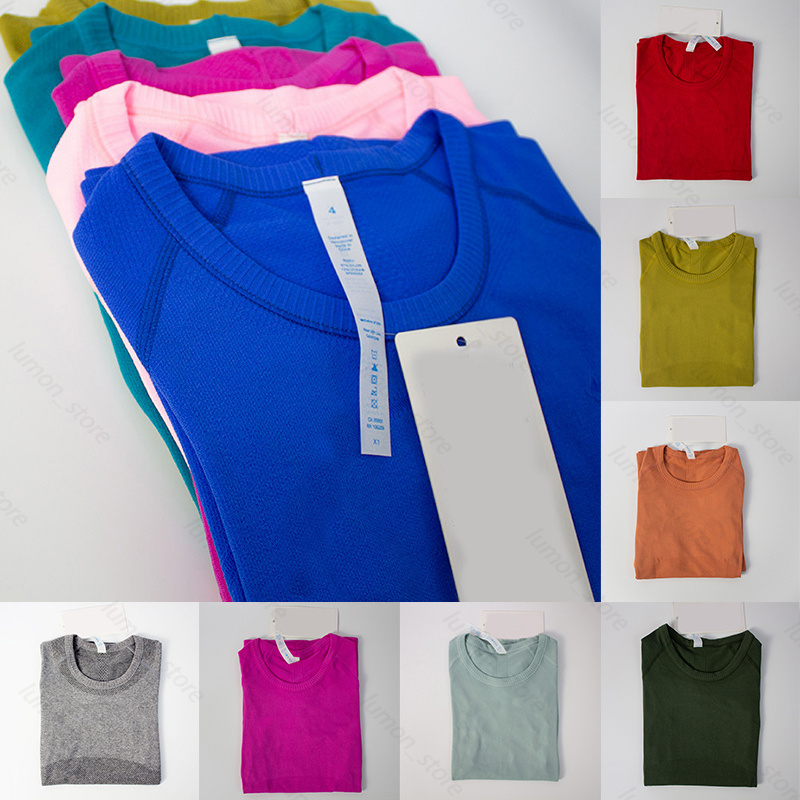 1.0 Yoga t-shirts Design de mode pour femmes sportives vêtements de sport pour femmes Swiftlys tech T-shirts à manches courtes pour femmes évacua