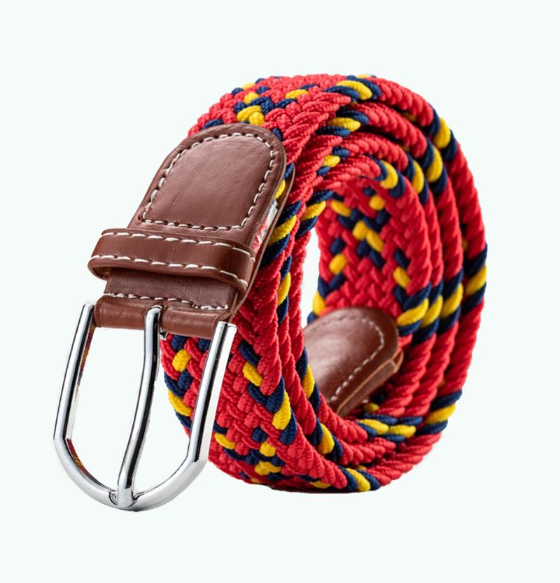 

Belts ITSSIBUK Fashion Unisex Leisure Stretch Woven Belt Multi Color Candy Length 105-110cm, Orange