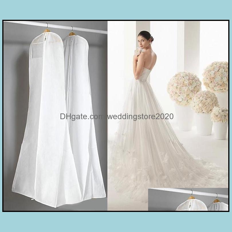 

Big 180Cm Wedding Dress Gown Bags High Quality Dust Bag Er Long Garment Travel Storage Ers Drop Delivery 2021 Other Favors Party Supplies