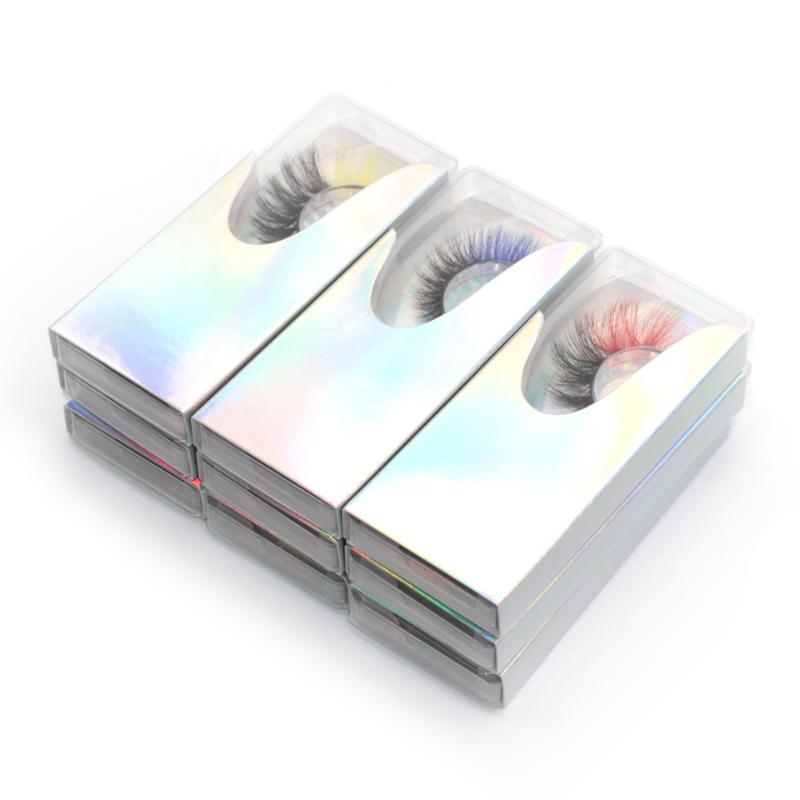 

False Eyelashes With Color In It 10/20/30 Pairs For Cosplay Makeup Wholesale Bulk 3D Natural 12/14/16mm Long Ombre Colored Lashes